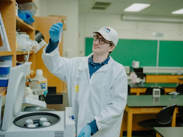 a person in a lab coat